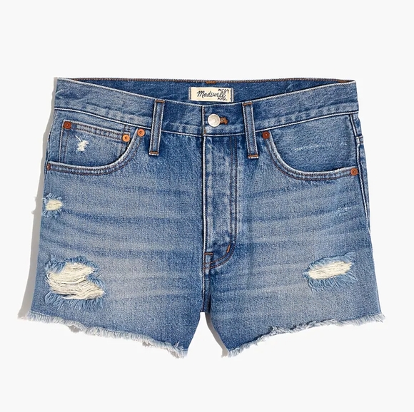 Madewell Pants - MADEWELL Relaxed Denim Shorts 100% Cotton Size 30 Button Fly